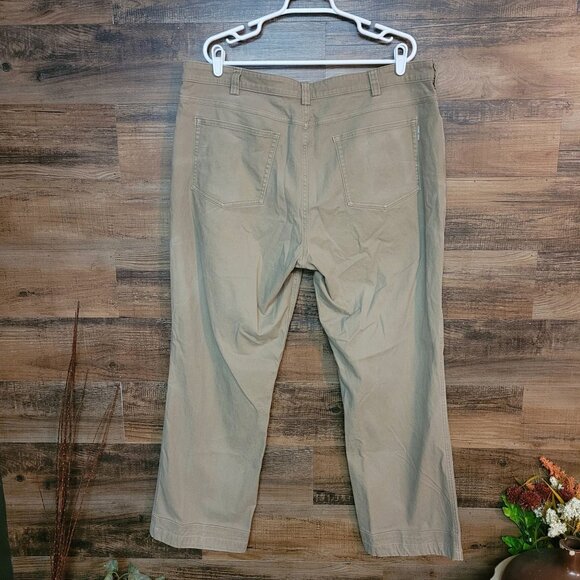 Duluth Trading Co Khakis Mens 40x32 Measures 40x31 Flex Ballroom Relaxed Fit - Picture 2 of 12